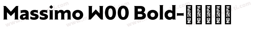 Massimo W00 Bold字体转换